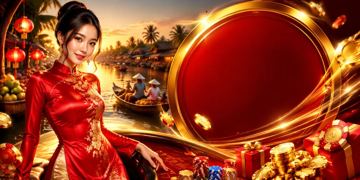 Người dùng khu vực Mekong tham gia cá cược trực tuyến trong trang phục áo dài truyền thống